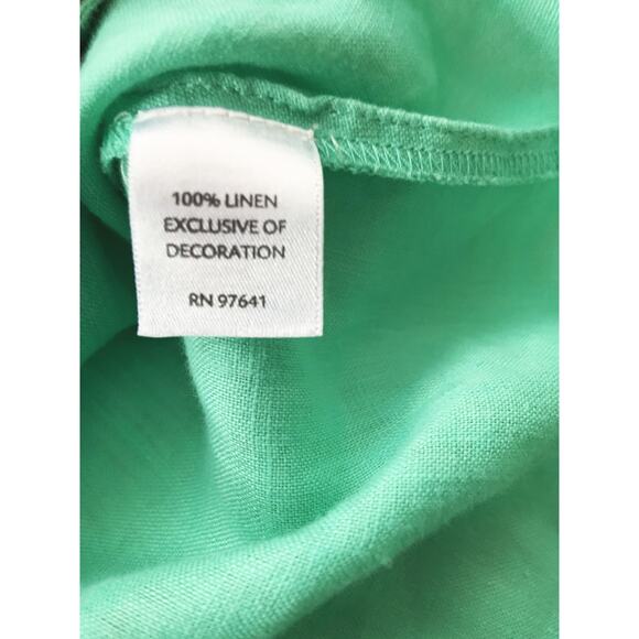 J Jill Mint Green 100% Linen Button Front Blouse Size XS - Picture 5 of 5